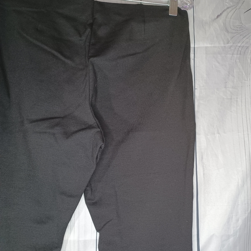 Eileen Fisher Petites Stretchy Viscose Pull On Classic Black Pants - Picture 10 of 13